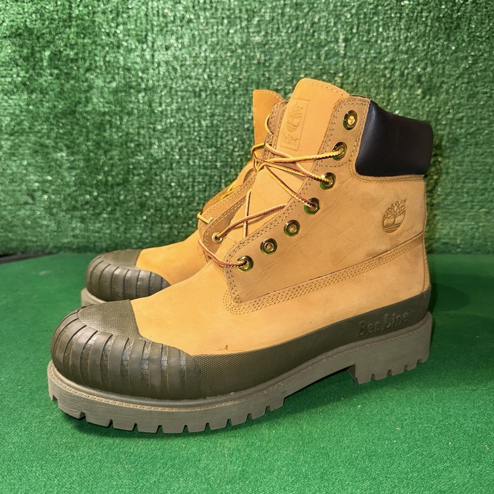 Timberland X Bee Line 6-Inch Boots Wheat Olive Green A2M4J A52145 Men's Size 10